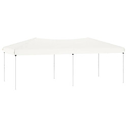 vidaXL Tente de réception pliable Blanc 3x6 m