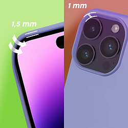 Coque pour iPhone 14 Pro Max Semi-rigide Fine Légère Intérieur Doux Moxie lilas pas cher