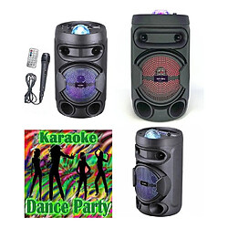 ENCEINTE SONO PORTABLE PARTY BLUETOOTH 400W MOBILE USB TWS LED RGB + ASTRO MSD RADIO FM ENTRÉE MICRO 