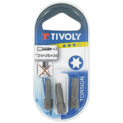 Embout de vissage pour vis Torx N°25 - TIVOLY Longueur : 25 mm.