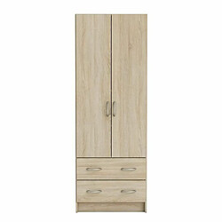 Acheter Mes Armoire 2 portes et 2 tiroirs 61x41x169,5 cm chêne