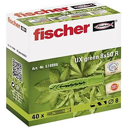 Fischer 518886 Jeu de 40 Chevilles universelles UX-R 8 x 50 mm