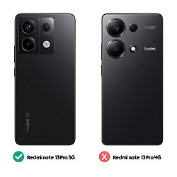 Acheter Mayaxess Étui pour Redmi Note 13 Pro 5G Portefeuille Support et Dragonne Noir