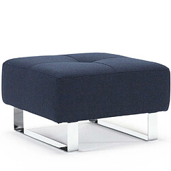 Inside 75 INNOVATION LIVING Pouf design SUPREMAX DELUXE 65*65 cm tissu Mixed Dance_Blue 