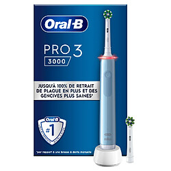 Oral-B - Pro 3 - Bleue - Brosse À Dents Électrique