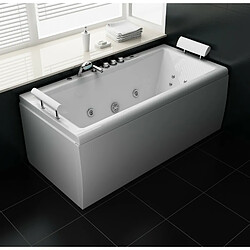 Eco-De 8529 + HEAT Baignoire Balnéo "DENIA" 170x81x64 cm avec maintien de température 