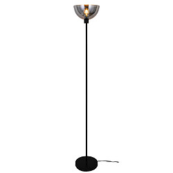 Sampa Helios Lampe de salon design Bolton 170cm métal et verre gris fumé compatible LED