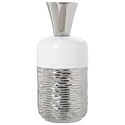 Vase Alexandra House Living Blanc Argenté Céramique 21 x 19 x 43 cm