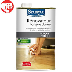 Rénovateur Longue Durée STARWAX Parquets Vitrifiés Brillant 1L 