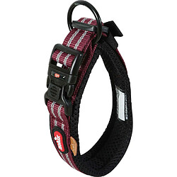 Avis ZOLUX Collier souple en tissu Bivouak 25 à 35 cm 20 mm rouge.