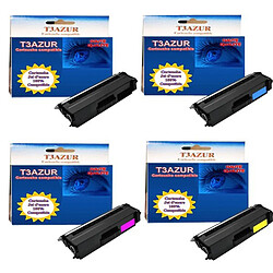 T3Azur 4 Toners génériques Brother TN900 pour imprimante Brother HLL9200CDWT L9300CDWTT MFCL9550CDWT 