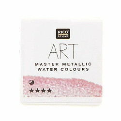 Rico Peinture Aquarelle métallique 1/2 godet - Rose pâle