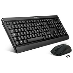 ADVANCE Silent Combo clavier RF sans fil QWERTY Français Noir