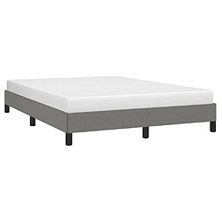 Avis Maison Chic Lit adulte - Lit simple Cadre de lit,Structure du lit Contemporain Gris foncé 140 x 200 cm Tissu -MN98409