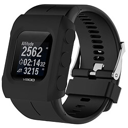 Wewoo Protection écran Étui de en silicone de montre de couleur solide pour POLAR V800 noir