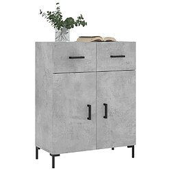 Avis Maison Chic Buffet,Meuble de Rangement,commode pour salon,Cuisine gris béton 69,5x34x90 cm bois d'ingénierie -MN48766