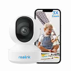Reolink 5MP PTZ Caméra Surveillance 2,4/5GHz WiFi Interieur, Zoom 3X, Audio Bidirectionnel pour Bébé et Animal, Détection de Mouvement & Alertes, Vision Nocturne