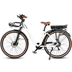 Vélo électrique SAMEBIKE RS-A07 - moteur 500W batterie 36V13Ah autonomie 40KM freins à disque mécaniques - Blanc 