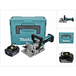 Makita DPJ 180 F1J 18 V Machine à rainurer sans fil 18 V 100 mm + 1x Batterie 3,0 Ah + Makpac - sans chargeur