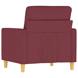 Acheter vidaXL Fauteuil Rouge bordeaux 60 cm Tissu