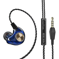 Universal Casque filaire pour samsung casque woofer casque oreille casque casque casque (bleu)