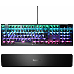 Avis Mgm SteelSeries Apex 7 - Clavier de gaming mécanique - Écran OLED Smart Display - Switchs rouges - Agencement allemand QWERTZ