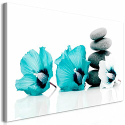 Paris Prix Tableau Imprimé Calm Mallow Turquoise 60 x 120 cm 