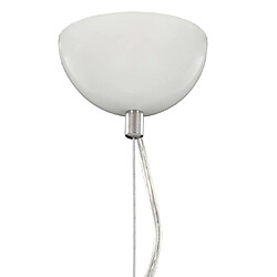 vidaXL Lampe suspendue Blanc et argenté Ø50 cm E27 pas cher