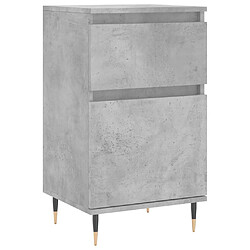 Acheter vidaXL Buffets 2 pcs gris béton 40x35x70 cm bois d'ingénierie