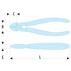 Pince coupante à ras FACOM 110 mm - 425