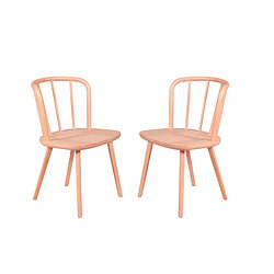 Nest Dream Lot de 2 chaises rustiques pour la salle à manger - Organic 