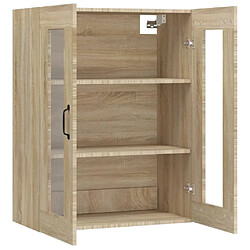 Maison Chic Armoire murale suspendue,Meuble de Rangement pour salon,cuisine Chêne sonoma 69,5x34x90 cm -MN21419 pas cher