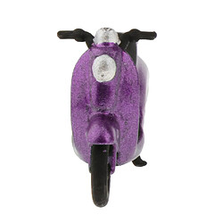 Modèle 1:64 Mini Modèle De Scénario De Disposition De Scooter En Plastique Pour Matchbox Violet petit peuple mini figurine minuscule diorama