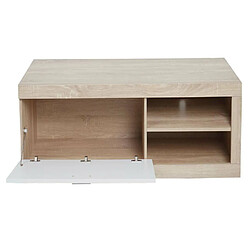 Acheter Mendler Meuble TV HWC-L33, Table de télévision Table basse Armoire TV Commode, bois 43x140x41cm Compartiment de rangement, aspect chêne, blanc