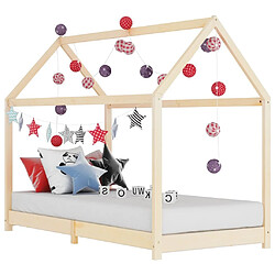 Maison Chic Lit d'Enfant Chambre - Cadre de lit pour enfant Bois de pin massif 90 x 200 cm -MN59313