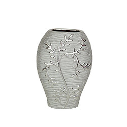 Vase Romimex Argenté Porcelaine 18 x 26 x 10 cm 