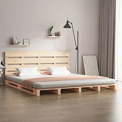 vidaXL Cadre de lit sans matelas 120x200 cm bois de pin massif 