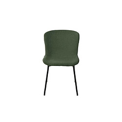 Lisa Design Castillo - lot de quatre chaises - kaki - en tissu bouclette Castillo - lot de quatre chaises - kaki - en tissu bouclette - Vert