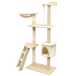 Arbre à chat avec griffoirs,niche pour chat en sisal 150 cm Beige -MN15688