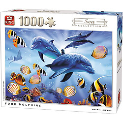 Animal PUZZLE DAUPHINS SEA WORD 1000 Pièces