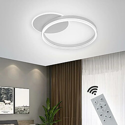 Avis Plafond moderne à LEDs lumière 51W CCT de 3000K à 6000K lampe à intensité variable cercles lumière plafond mur chambre bureau 230V