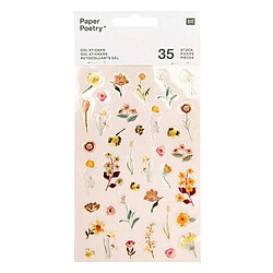 Rico 35 Stickers gel - Vive la Nature - Rose