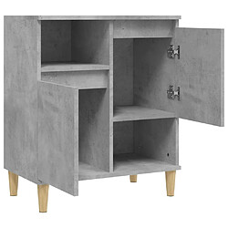 Maison Chic Buffet,Meuble de Rangement,commode pour salon,Cuisine Gris béton 60x35x70 cm Bois d'ingénierie -MN97415 pas cher