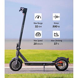 5TH WHEEL V30PRO Trottinette électrique Certification ABE, moteur 350 W, batterie 36 V 7,5 Ah, 10 pouces Pneu, vitesse maximale de 20 km/h, autonomie de 32 km pas cher