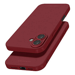 Roar Coque pour iPhone 16 Plus Silicone Mat Soft Touch Caméra Protégée Bordeaux