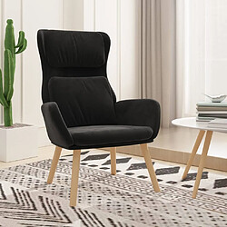 Maison Chic Chaise de relaxation | Fauteuil relax Noir Velours -GKD61780