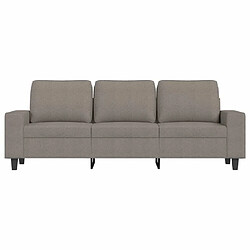 Avis Maison Chic Canapé à 3 places,Canapé droit,Sofa de Salon,Banquette Taupe 180 cm Tissu -GKD969495