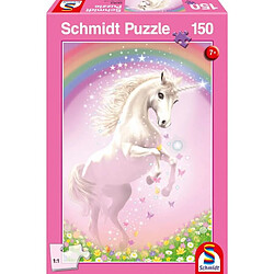 Schmidt Puzzle 150 pièces : Licorne rose