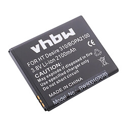 vhbw Batterie remplacement pour HTC 35H00211-00M-V, B0PA2100 pour téléphone portable (2100mAh, 3,8V, Li-ion) 