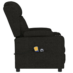 Acheter vidaXL Fauteuil électrique de massage Noir Tissu